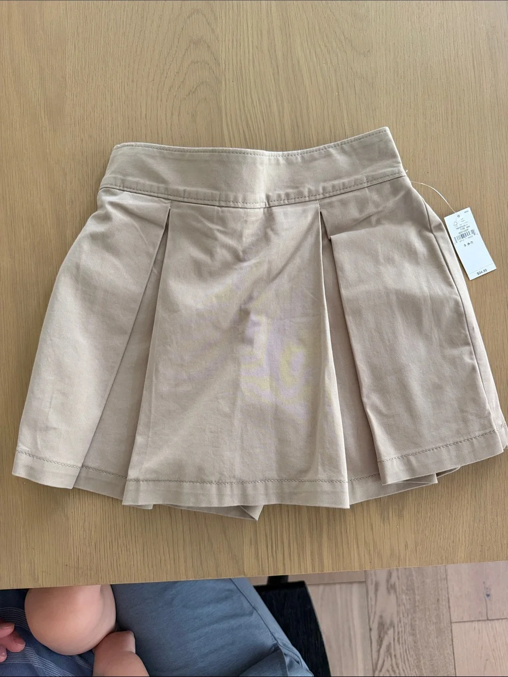 GAP Kids Light Beige Elastic Skort
